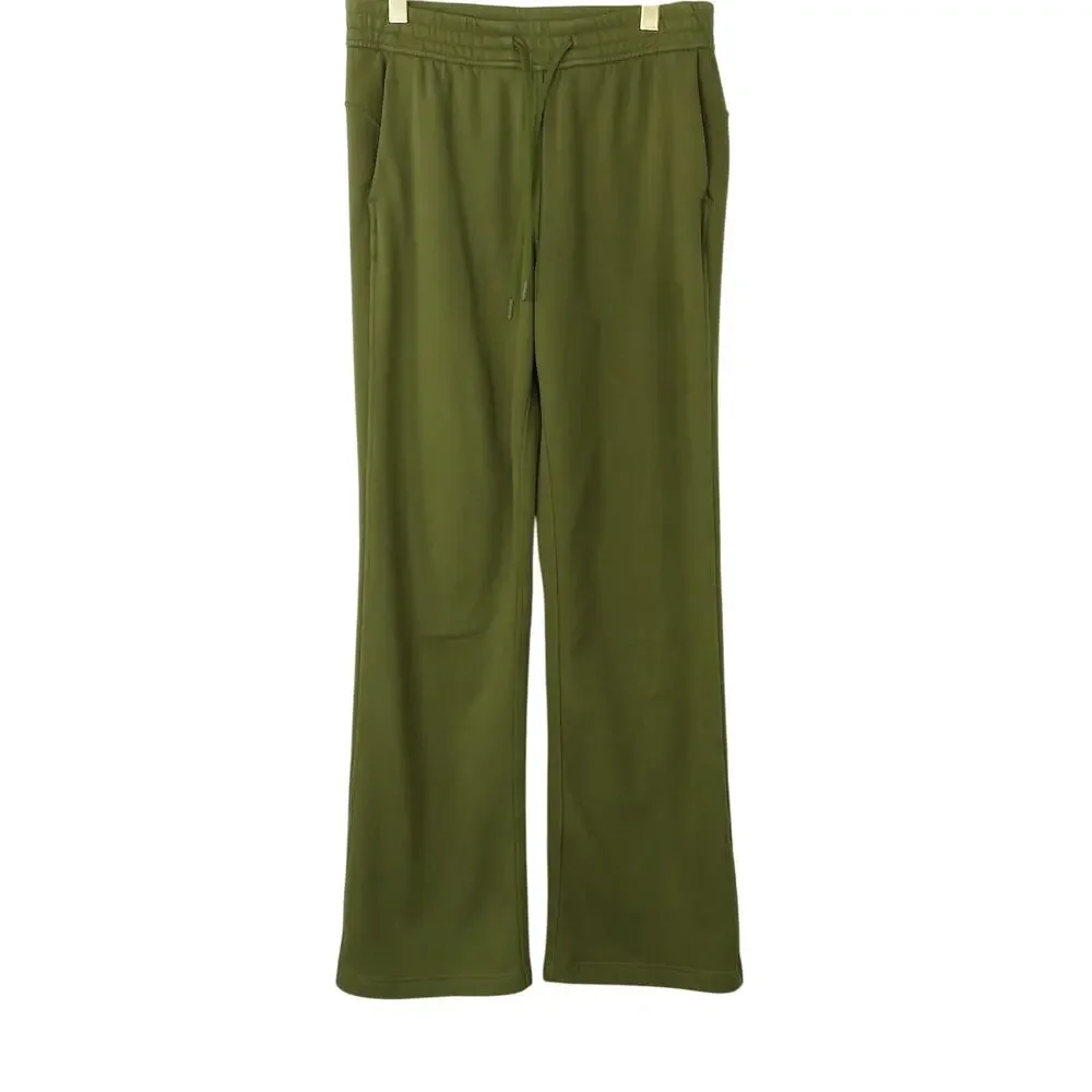 Lululemon Loungeful Straight Leg Pant Bronze Green Sweatpants Size 8 Women's